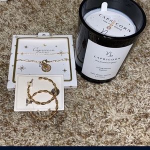 Capricorn Jewelry & Candle Set